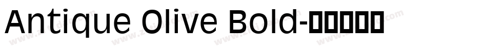 Antique Olive Bold字体转换